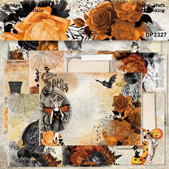 Halloween Pattern Paper DIY Photo Album Scrapbook Journal Material Paper