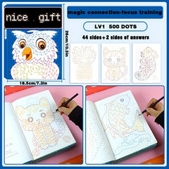 Intricate Designs Coloring Book with Number Connection Activity