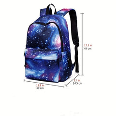 Large Capacity Backpack With USB Waterproof School Bag Travel Hiking Knapsack
