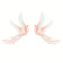 Phoenix Shape Embroidered Cloth Stickers DIY Decoration