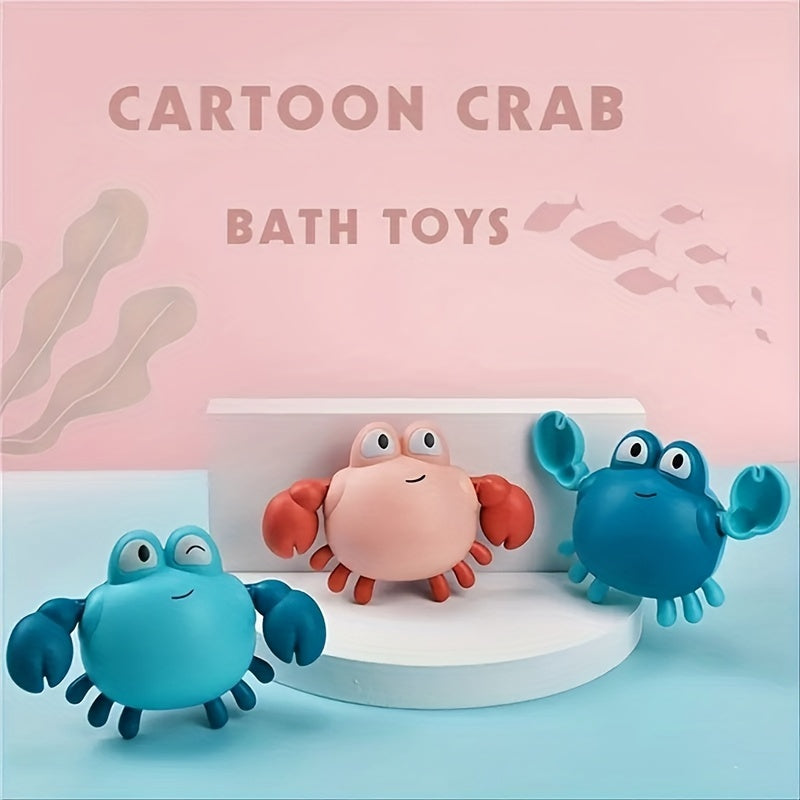 One Piece Bathroom Swimming Bath Toy Splash Cartoon Crab for Infants