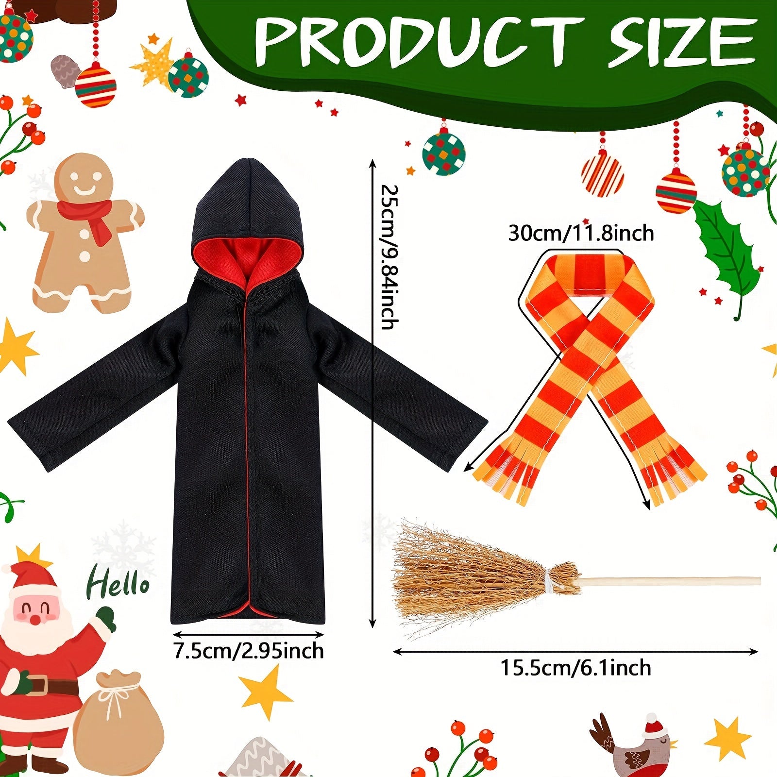 Elf Accessories Clothes Christmas Gift Toys Robe Scarf Muffler Doll Accessories