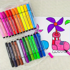 Washable Watercolor Pens 12/24/36 Colors Kids Safe
