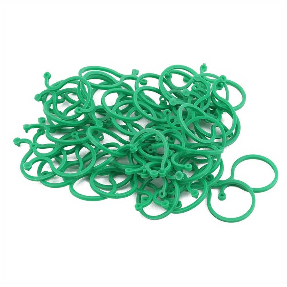 50pcs Garden Plant Stand Kit Trellis Clip Rattan Vegetable Twine & Ties