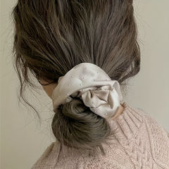 5Pcs Set Solid Scrunchie Hair Ties Elastic Headwear Ponytail Holders