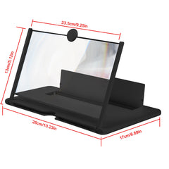 12 Inch 3D Phone Magnifier Screen Amplifier Stand