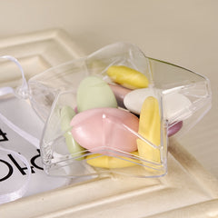 10pcs Transparent Five-pointed Star Plastic Ball Christmas Candy Box