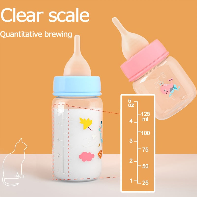 Pet Feeding Bottle with Soft Silicone Nipple