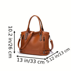 Vintage Large Tote Bag Retro Top Handle Shoulder Bag Women's Satchel Handbag