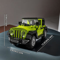 Green Off road Vehicle Model Puzzle Toy Car Building Block Set