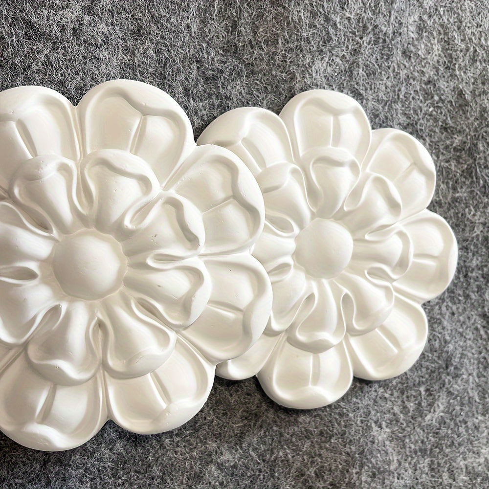 PU Decorative Flowers Lightweight Carved Background Wall Decoration