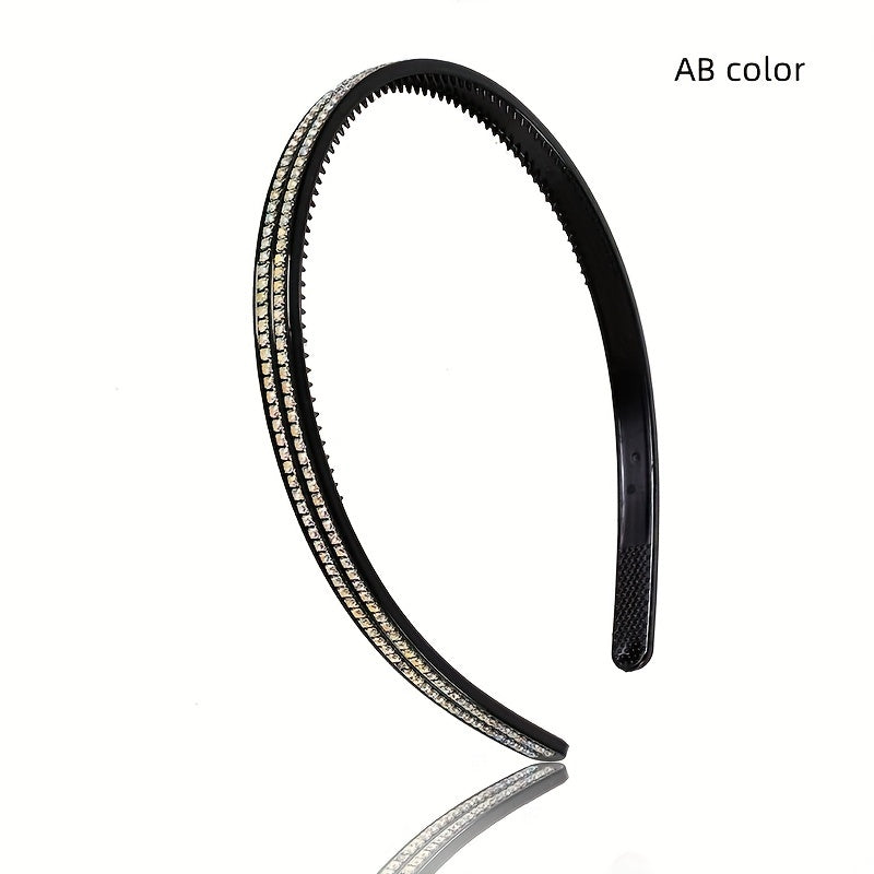 Sparkling Rhinestones Wide Headband for Women