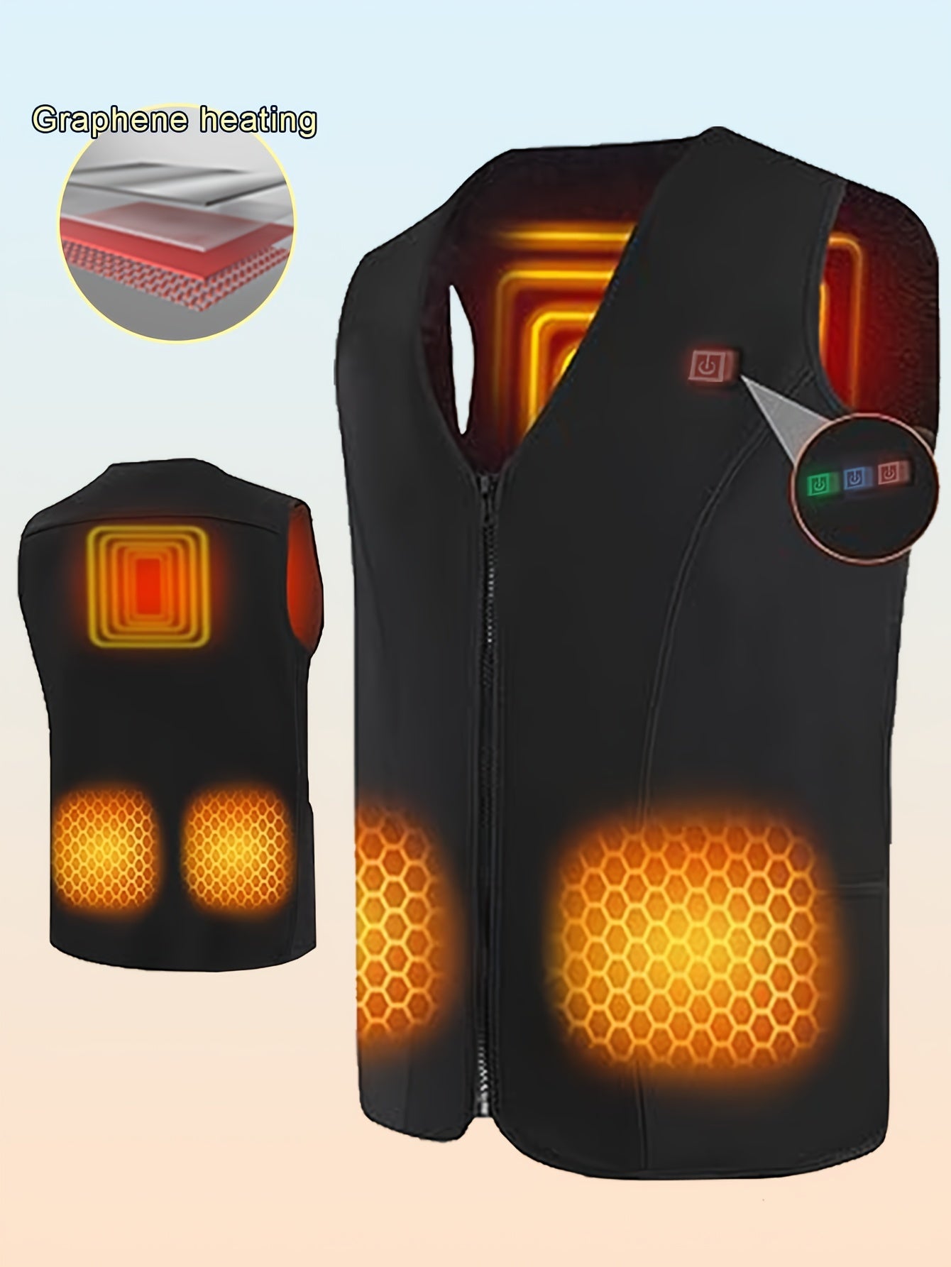 Men's Heated Vest for Outdoor Activities