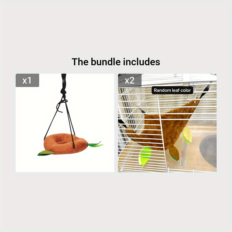 Pet Plush Hammock Hamster Bed Guinea Pig Squirrel Cage Hammock