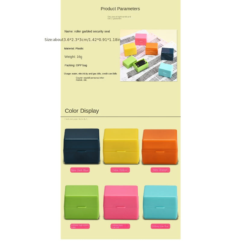 Roller Seal Privacy Cover for Single File Contract Data