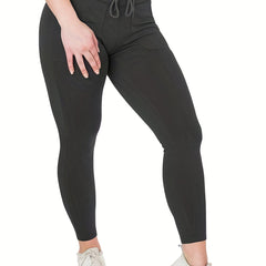 Drawstring Yoga Tight Pants Fitness Leggings Women's Activewear