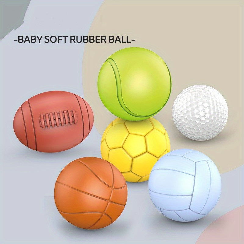 Soft Silicone Baby Grabbing Balls Set