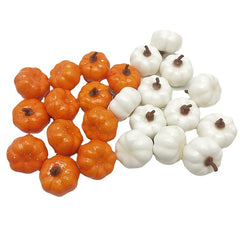 24pcs Mini Pumpkin Set for Halloween Decor