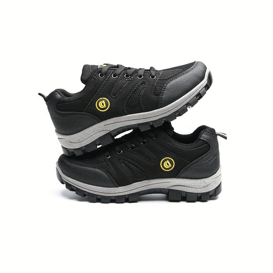 Faux Leather Hiking Shoes Non Slip Lightweight Breathable Trekking Boots