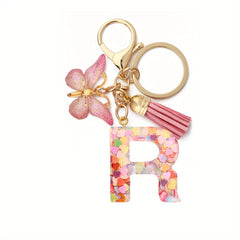 Tassel Butterfly Keychain for Women's Accessories Pink & Purple