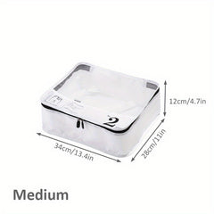 Lightweight Clear Luggage Organizer Dacron Packing Cubes Storage Bag