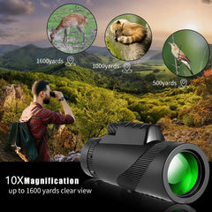 High Power Monocular Telescope for Bird Watching Hiking