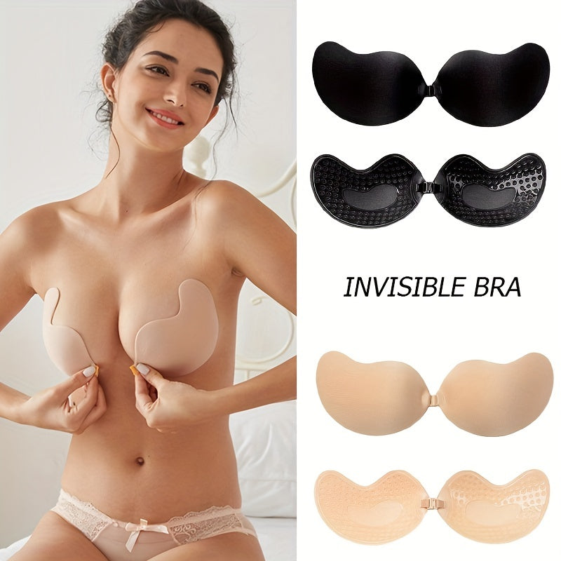 Invisible Stick On Lift Bra Strapless Seamless Push Up Self Adhesive Bra