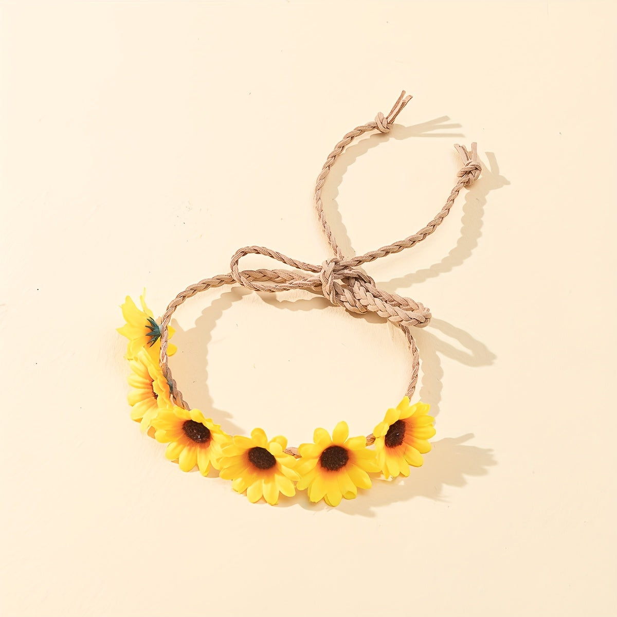 Sunflower Headband Bohemian Garland Hair Accessories Elastic Flower Crown
