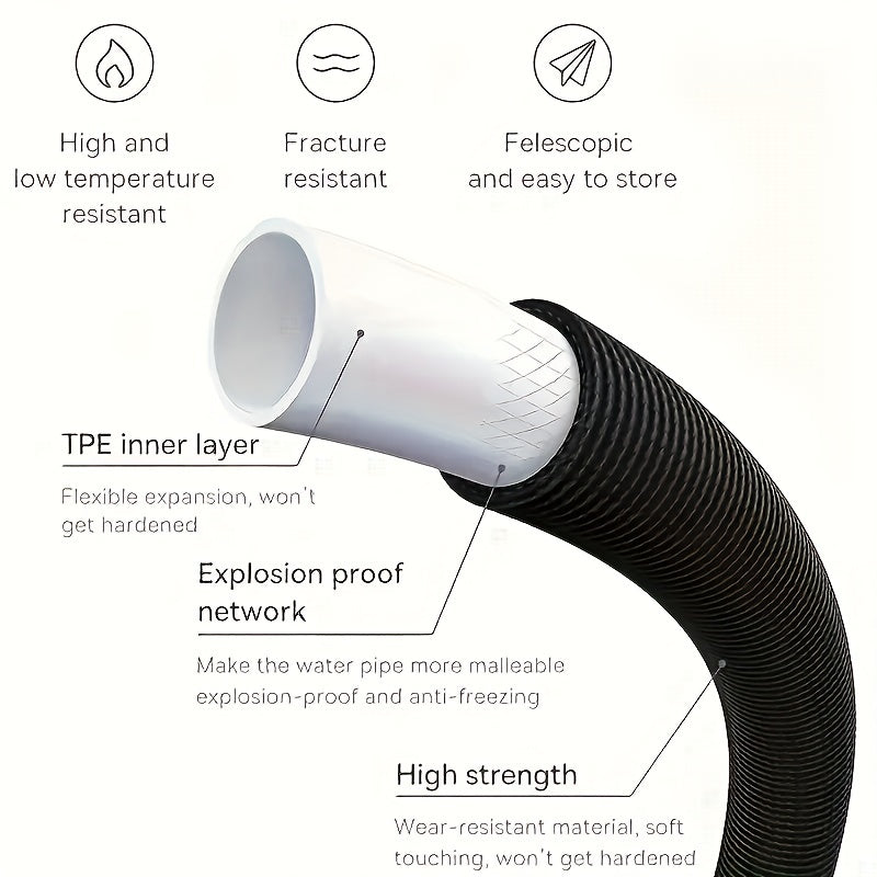 1PC Telescopic Car Wash Water Hose High Pressure Garden Watering Supplies