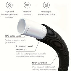 1PC Telescopic Car Wash Water Hose High Pressure Garden Watering Supplies