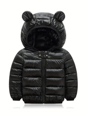 Boys Warm Coat Hooded Zipper Winter Jacket