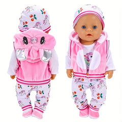Unicorn Doll Clothes Set for 17-18 Inch Dolls - Birthday and Christmas Gift