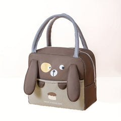 Outdoor Portable Insulation Bag Cartoon Lunch Bag Double-layer Waterproof