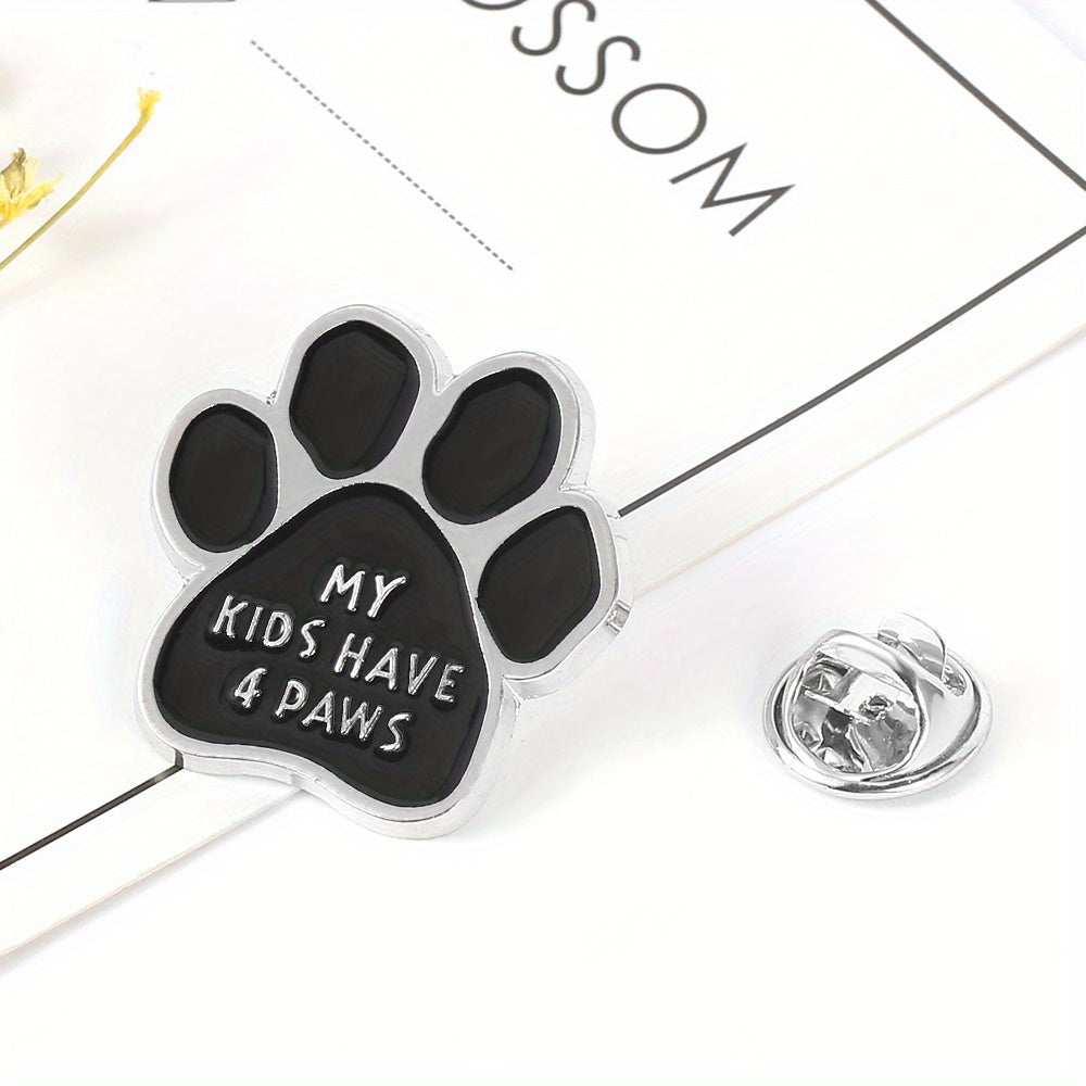 Dog Paw Shape Accessory Brooch Pin