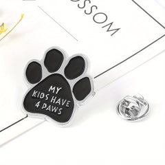 Dog Paw Shape Accessory Brooch Pin