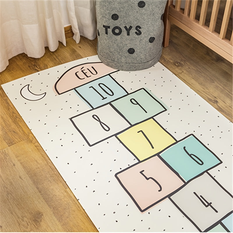 Nordic Jump Plaid Mats Rainbow Digital Carpet