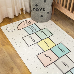Nordic Jump Plaid Mats Rainbow Digital Carpet