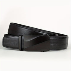 Men's Automatic Buckle PU Belt Embossed Belt
