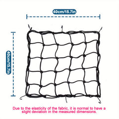 Heavy Duty Motorcycle Cargo Net 83 x 83 3 x3 Small Mesh&6 Hooks