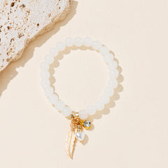 Jade Crystal Beaded Bracelet for Women