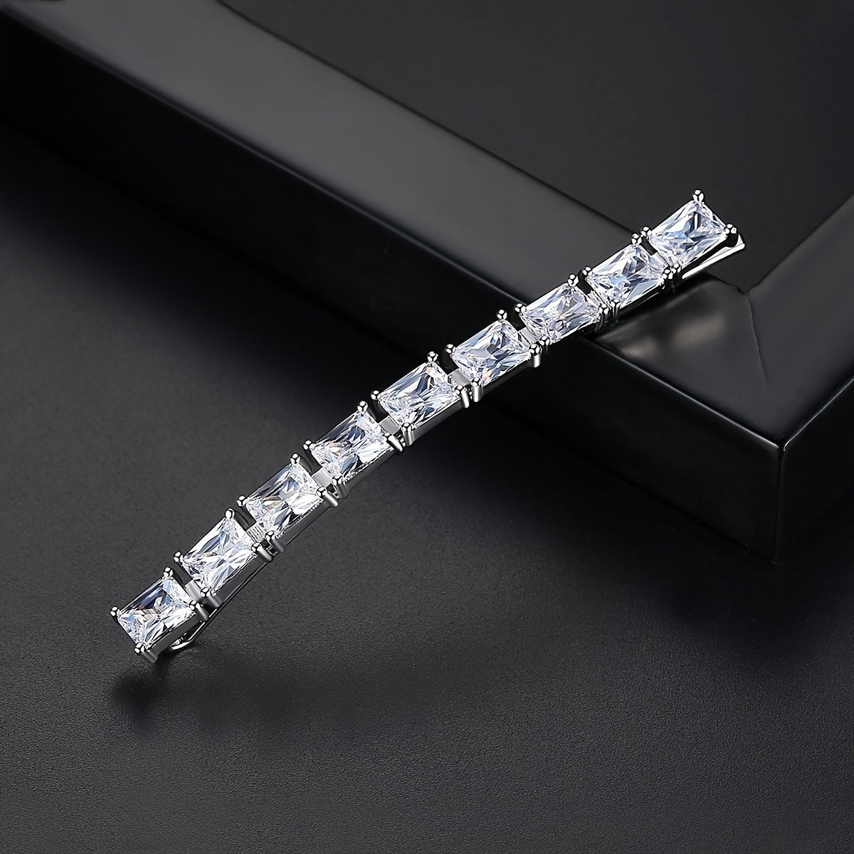 Crystal Longe Hair Clip Bobby Pin Head Jewelry