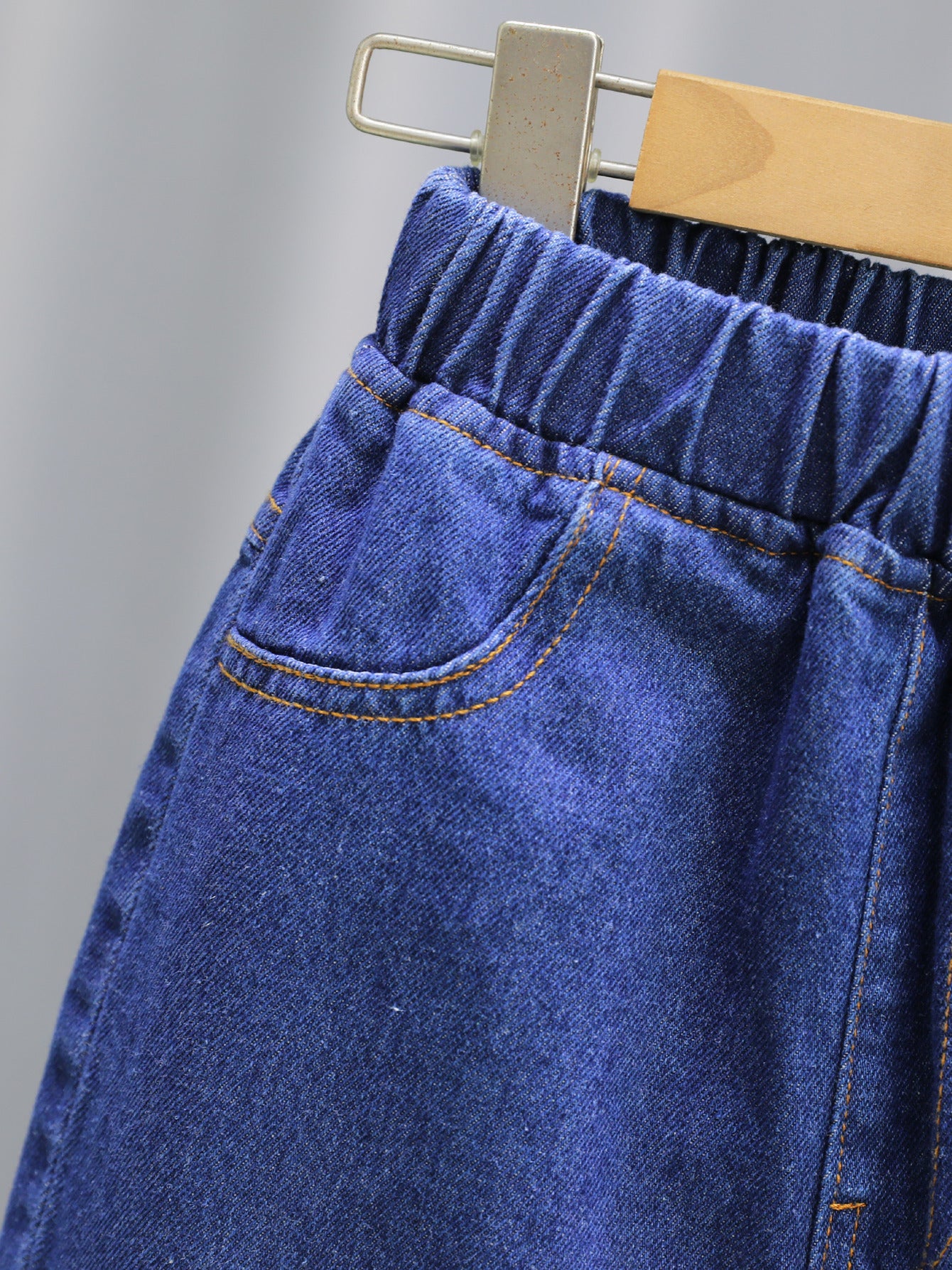 Girls Stitching Casual Style Jeans