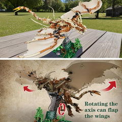 1000 PCS Pterosaur Model Building Blocks Set Adult Toy Birthday Gift
