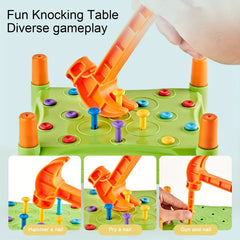 Educational Hammering Toy for Ages 3 PP Plastic Pegboard Game