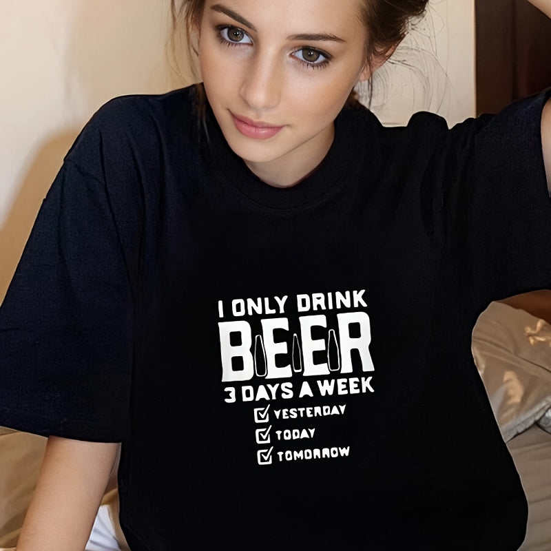 I Drink Beer 3 Days a Week Iron On Patch for DIY Craft