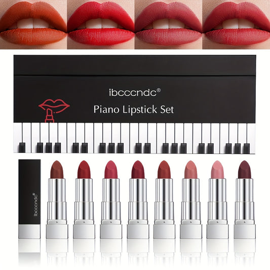Long Lasting Waterproof Matte Piano Lipstick Set