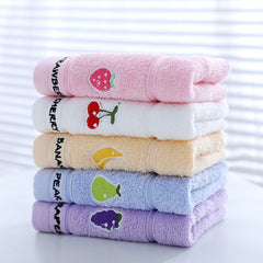 5pcs Cartoon Animal Baby Face Towel Soft Absorbent Household Bath Towel