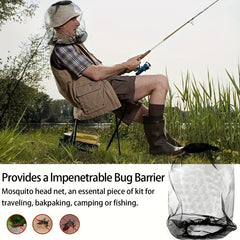 2pcs Anti mosquito Head Net Outdoor Camping Fishing