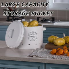 3pcs Household Iron Vegetable Storage Jar Kitchen Container