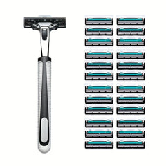 Stainless Steel Men's Shaving Blades 24 Pack